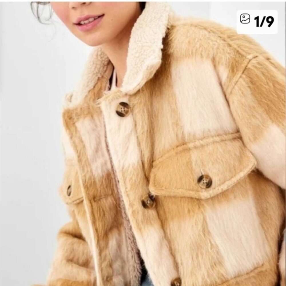 Vintage American Eagle Green Label Sherpa Lined Jacket | XS | Y2K Mountain Logo